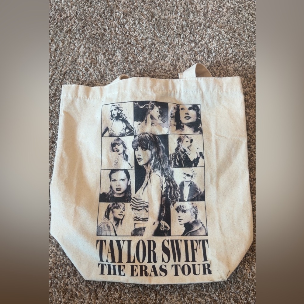 Taylor Swift Beige Canvas The Eras Tour Tote